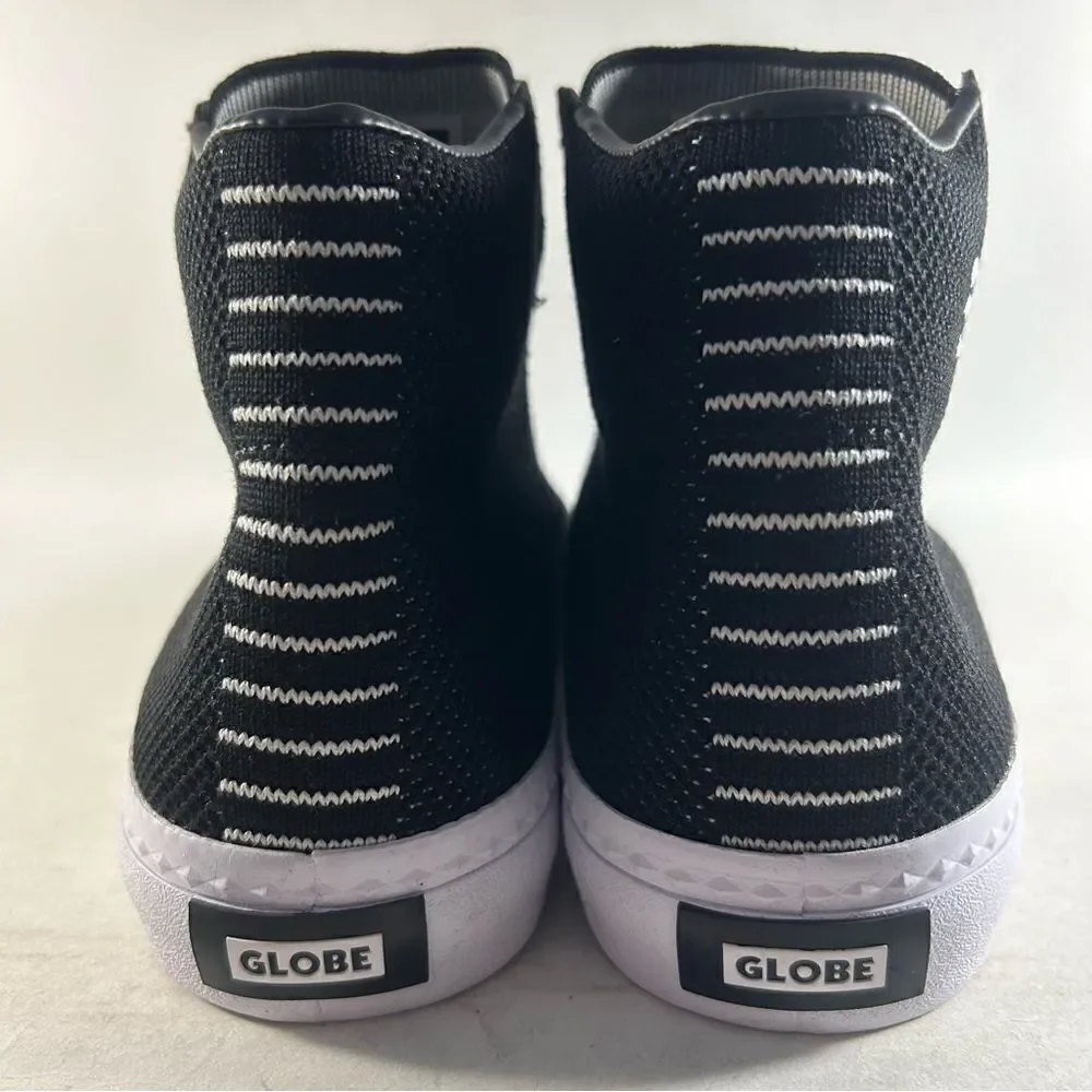 NEW Globe LA Knit Men’s Shoes High Top Sneakers Black Size 9